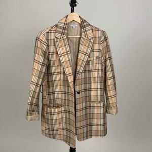 Plaid Blazer